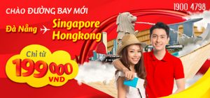 Vietjet khuyến mãi triệu vé 199.000Đ – Chào mừng 2 đường bay mới từ Đà Nẵng