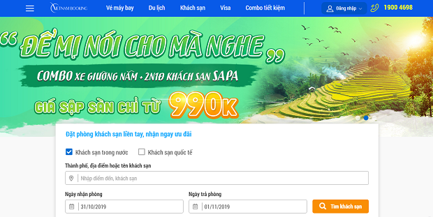 Đặt phòng khách sạn 6 sao tại Vietnam Booking
