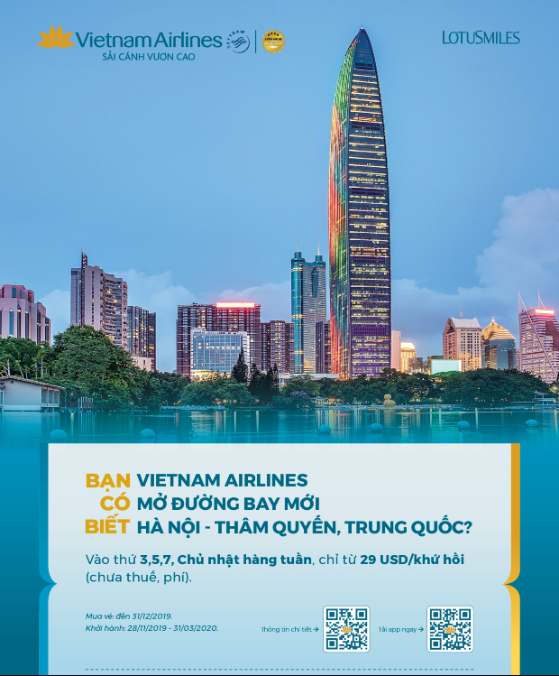 v&eacute; m&aacute;y bay H&agrave; Nội đi Th&acirc;m Quyến