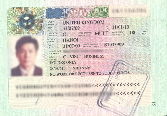 visa đi anh