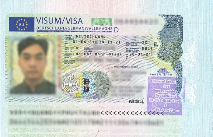 chứng minh c&ocirc;ng việc xin visa đức