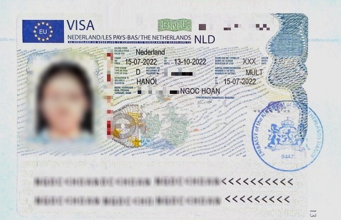 visa đi h&agrave; lan