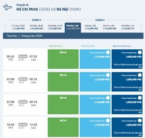 Hướng Dẫn Đặt Vé Máy Bay Bamboo Airways