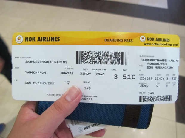 đổi vé máy bay Nok Air