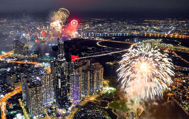 địa điểm đi chơi tết, ngắm pháo hoa  ở sài gòn
