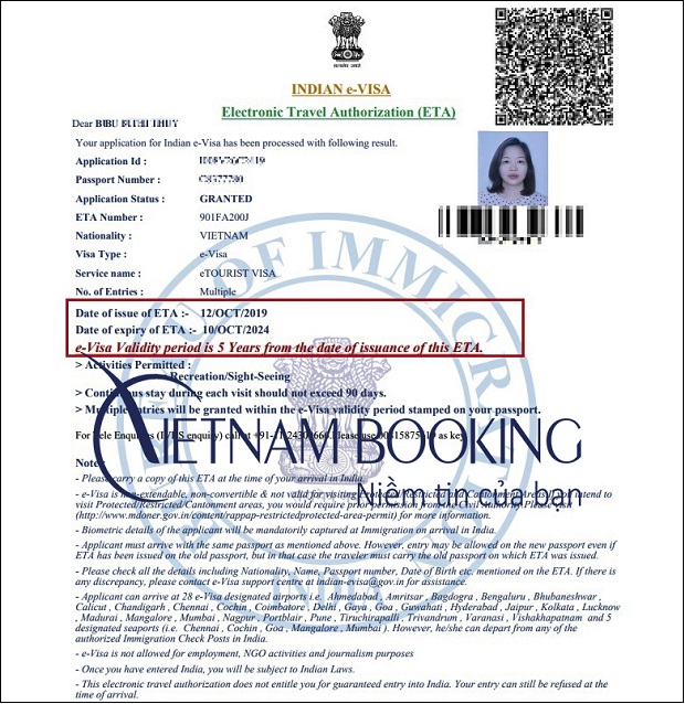 Xin visa đi Ấn Độ