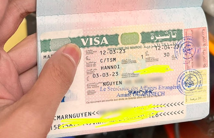 visa đi maroc