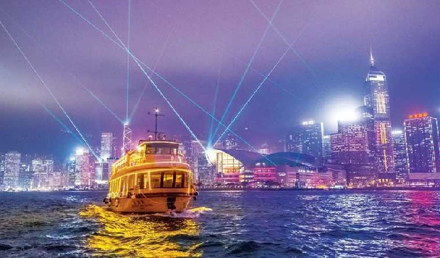 Cảng Victoria Hong Kong về đêm