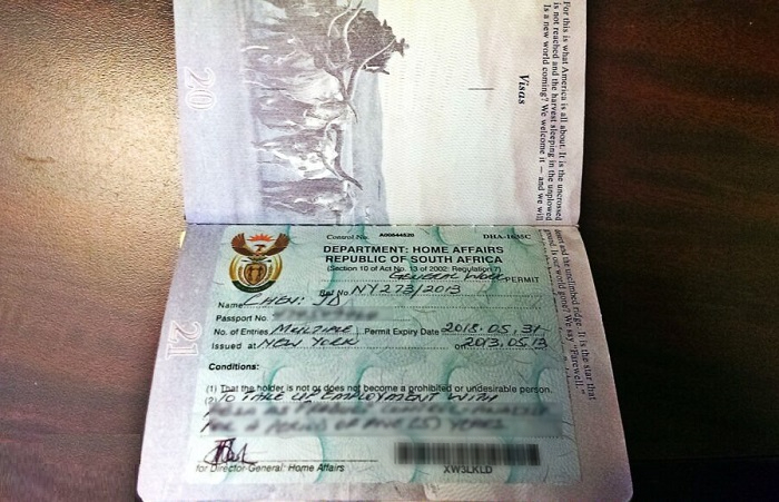 dịch vụ l&agrave;m visa nam phi