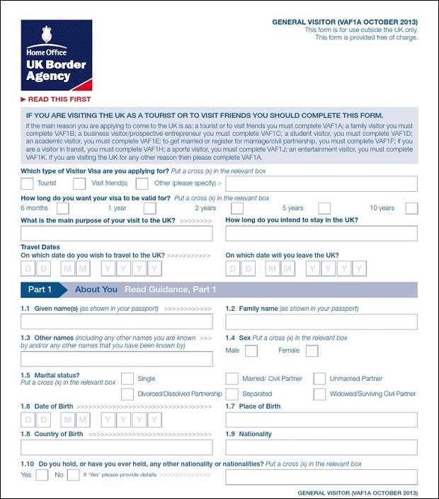 Thủ tục xin visa đi Anh Quốc