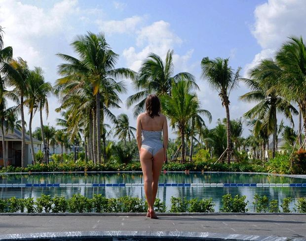 Bể bơi khách sạn CocoLand River Beach Resort & Spa khách sạn gần sân bay Chu Lai- CocoLand River Beach Resort & Spa