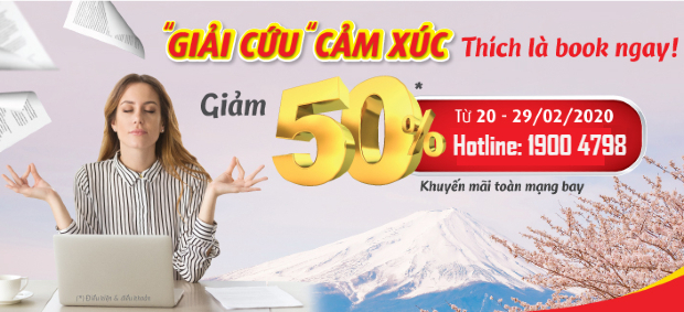 khuyến m&atilde;i Vietjet Air 50%