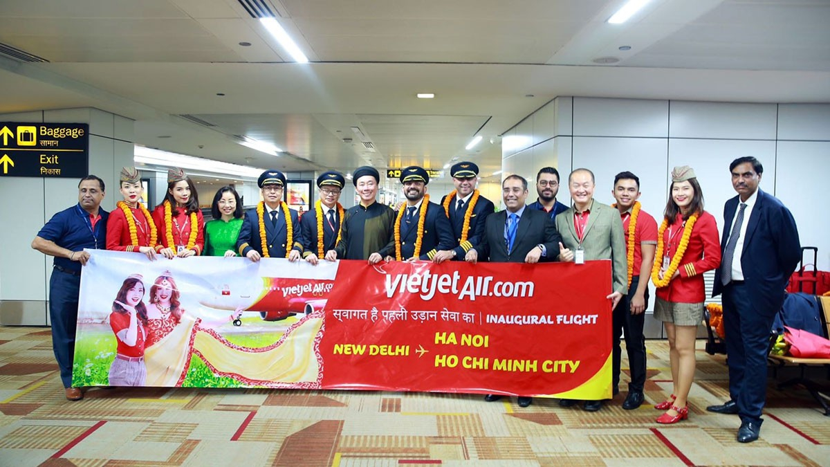 v&eacute; m&aacute;y bay đi Ấn Độ Vietjet Air