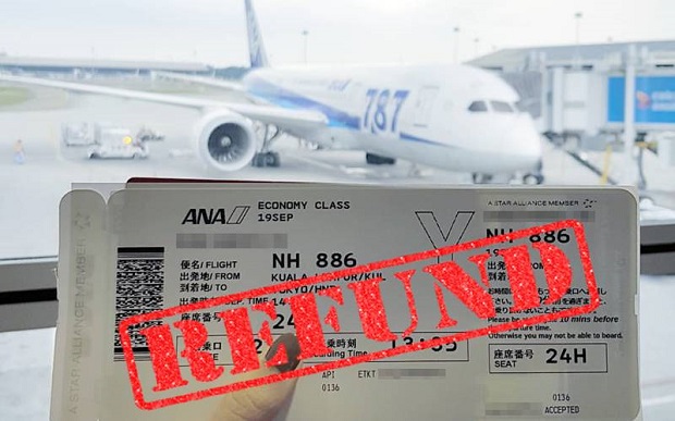 hoàn vé ANA Airways 