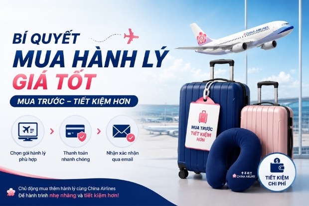 Vietnam Booking chia sẻ b&iacute; quyết mua th&ecirc;m h&agrave;nh l&yacute; tối ưu chi ph&iacute;