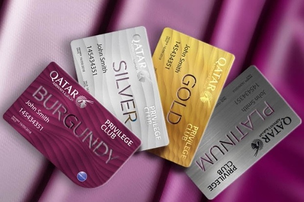Bốn hạng thẻ th&agrave;nh vi&ecirc;n Privilege Club của Qatar Airways 