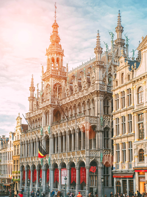 vé máy bay đi Brussels