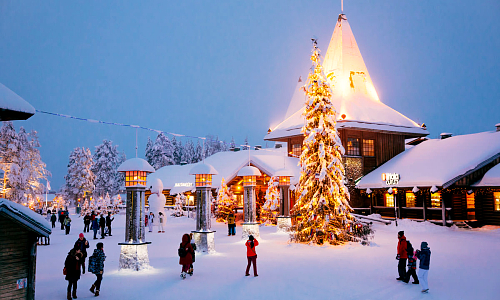 Ngôi làng quê hương của ông già Noel tại Lapland, Phần Lan vé máy bay đi phần lan