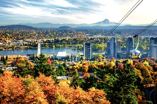 Khung cảnh yên bình tại Portland vé máy bay đi Portland 2021