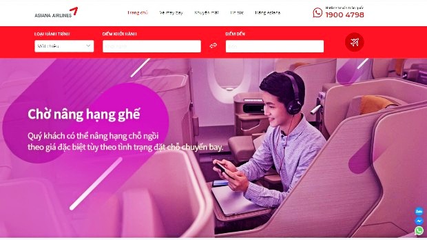Trang web đặt vé máy bay uy tín