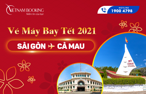 ve may bay sai gon ca mau