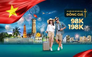 [Mừng Quốc Khánh 2/9] – Chỉ 98.000Đ có ngay vé máy bay Vietnam Airlines và Pacific Airlines