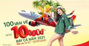 [Triệu Vé Khuyến Mãi] – Chỉ 10.000Đ bay khắp Việt Nam cùng Vietjet Air