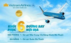 Vietnam Airlines khôi phục 6 đường bay nội địa trong tháng 10