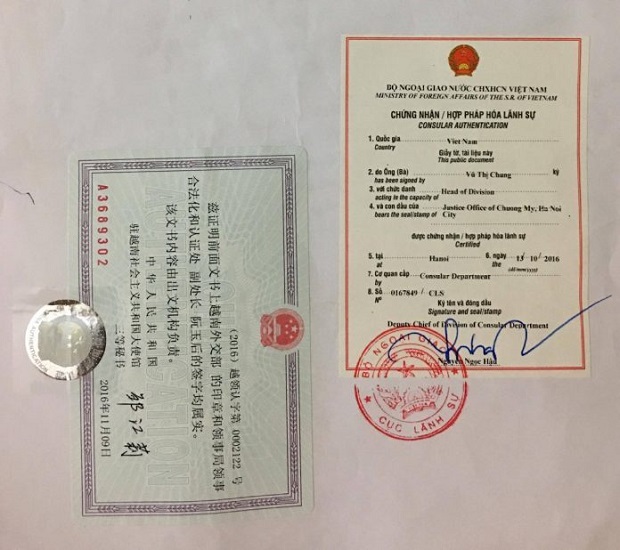 thủ tục xin visa kết hôn trung quốc