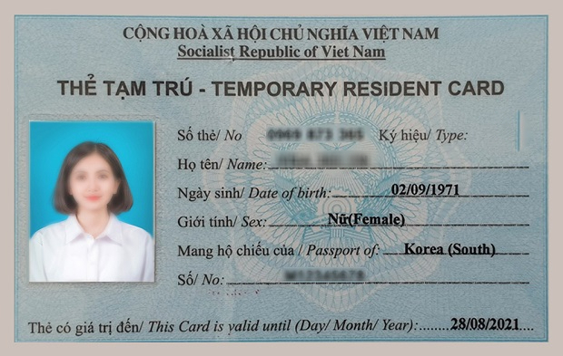 cấp thẻ tạm trú cho thân nhân người nước ngoài