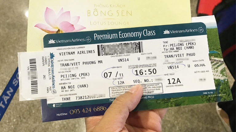 V&eacute; m&aacute;y bay từ Trung Quốc về Việt Nam