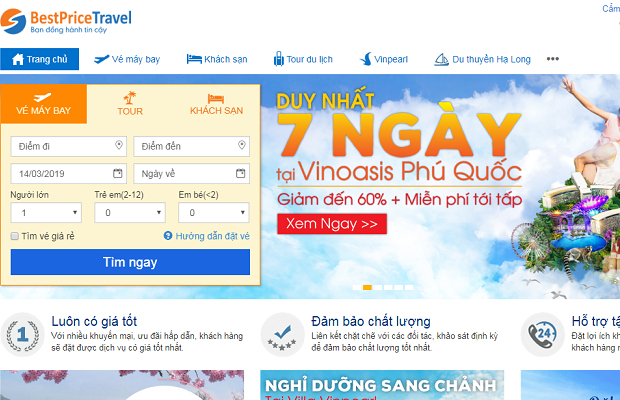 Các trang web đặt phòng khách sạn uy tín nhất