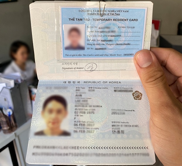 hồ sơ cấp thẻ tạm trú cho người nước ngoài