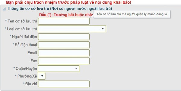 cách đăng ký tạm trú cho người nước ngoài online