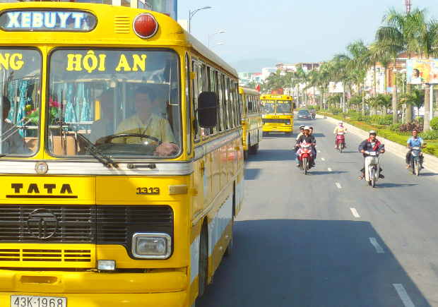 xe buýt từ sân bay Đà Nẵng đi Hội An
