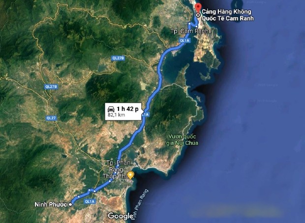 di chuyển sân bay Cam Ranh về Ninh Thuận