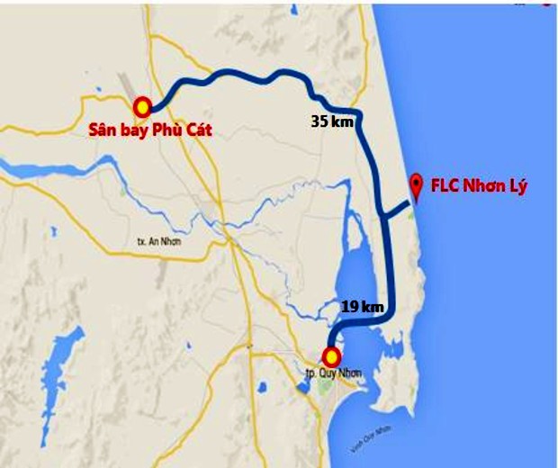 Di chuyển từ s&acirc;n bay Quy Nhơn về th&agrave;nh phố