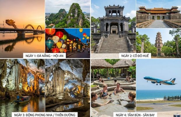 Chi tiết lịch trình Tour du lịch Đà Nẵng 4 ngày 3 đêm