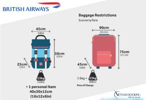 Quy định hành lý British Airways | Hỗ trợ mua thêm hành lý tiết kiệm