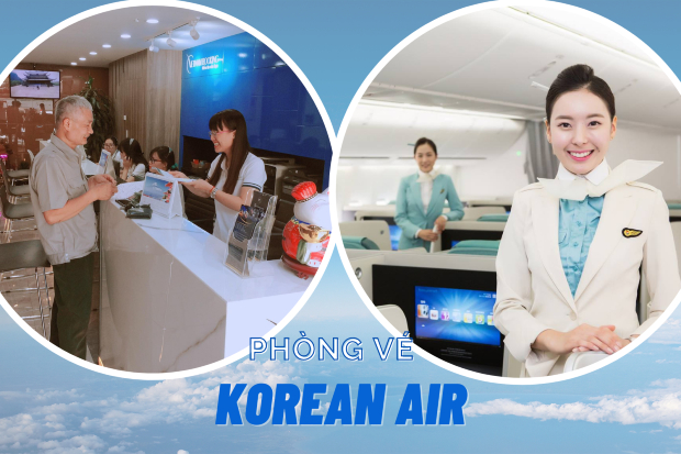Ph&ograve;ng v&eacute; Korean Air tại H&agrave; Nội