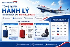Cập nhật quy định hành lý British Airways – Vietnam Booking