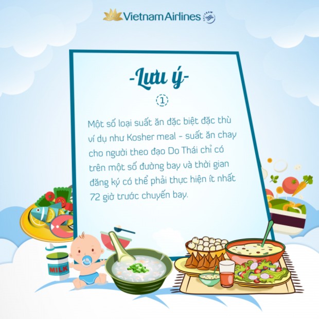 suất ăn đặc biệt Vietnam Airlines