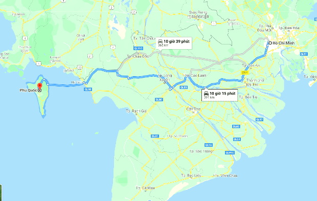 thời gian bay Sài Gòn Phú Quốc 