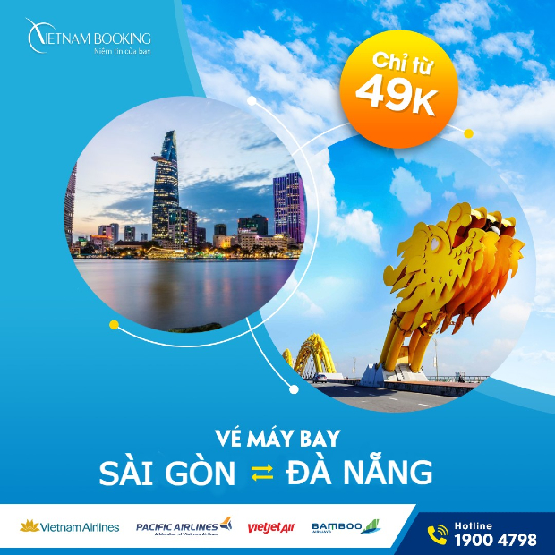 vé máy bay Sài Gòn Đà Nẵng