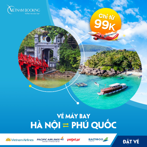 V&eacute; m&aacute;y bay từ Ph&uacute; Quốc đi H&agrave; Nội