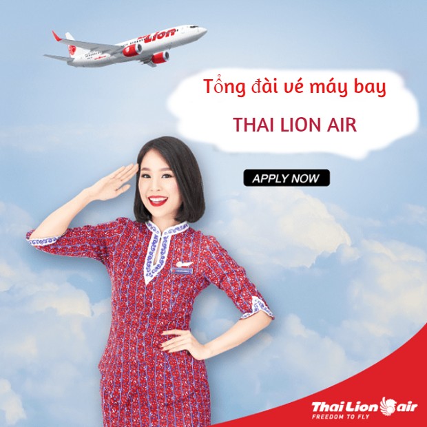 tong dai ve may bay thai lion air