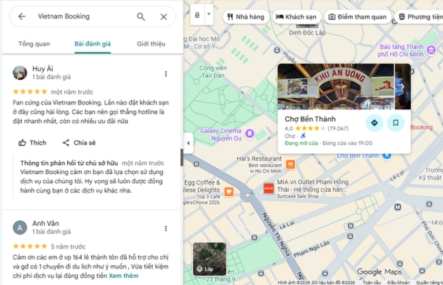 đánh giá chất lượng tốt tour du lịch của khách hàng