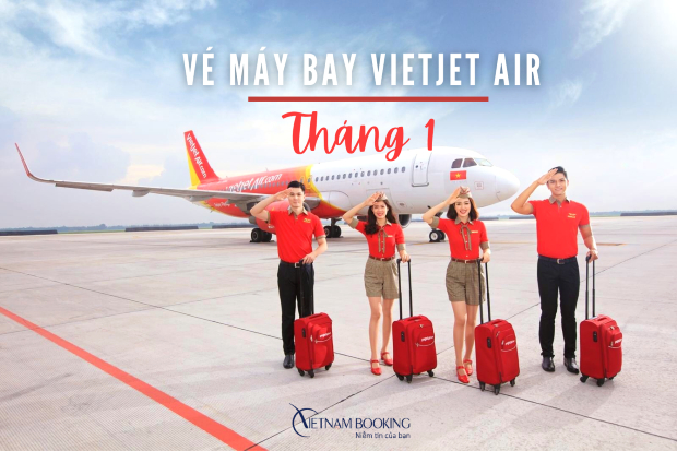 vé máy bay Vietjet air tháng 1
