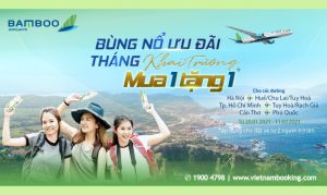 [Mua 1 tặng 1] – Bamboo Airways tưng bừng khai trương nhiều đường bay trước Tết