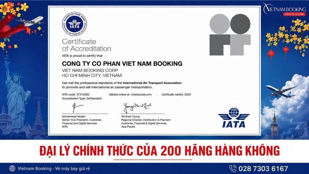 Vietnam Booking - Đại l&yacute; ủy quyền ch&iacute;nh thức của Vietravel Airlines